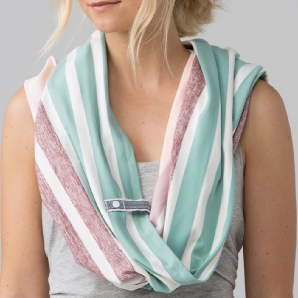 Lululemon Vinyasa Triplet Twin Stripe Heathered Angel Wing Multi Scarf NEW!